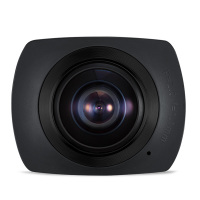 OKAA 360度全景相机 1600万像素高清全景摄像头 虚拟现实VR眼镜全景运动摄像机 经典黑 官方标配加16G内存卡