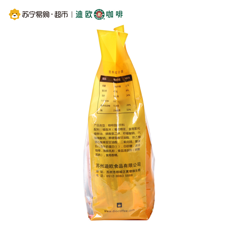 迪欧速溶咖啡原味15g×100条∕袋