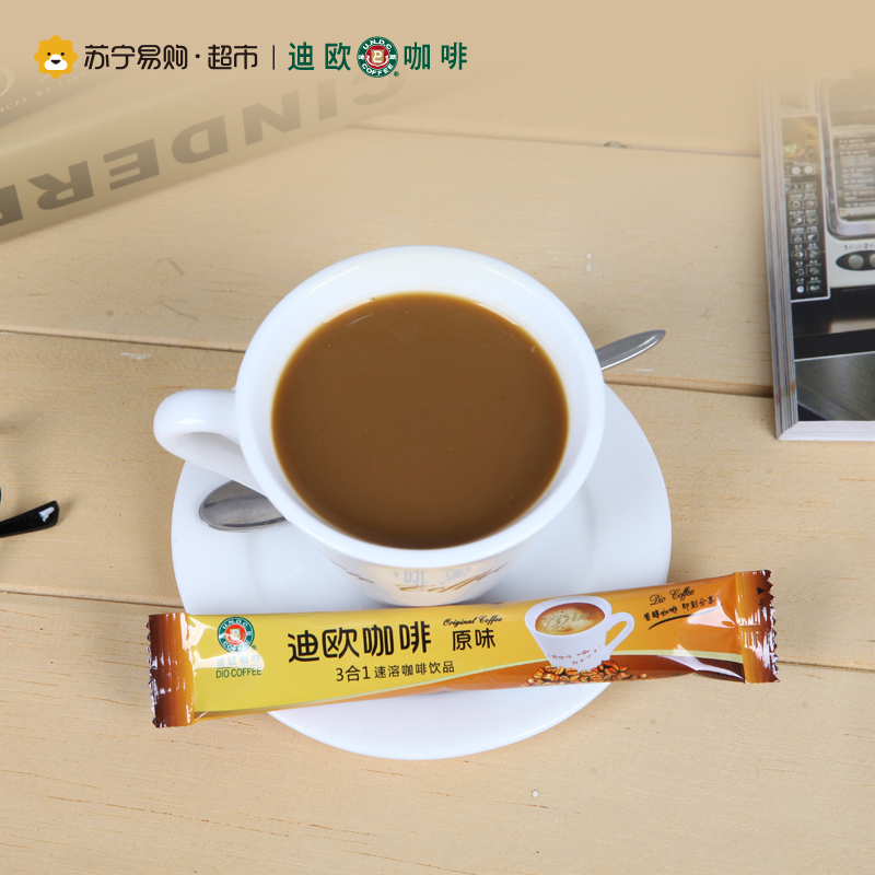 迪欧速溶咖啡原味15g×100条∕袋