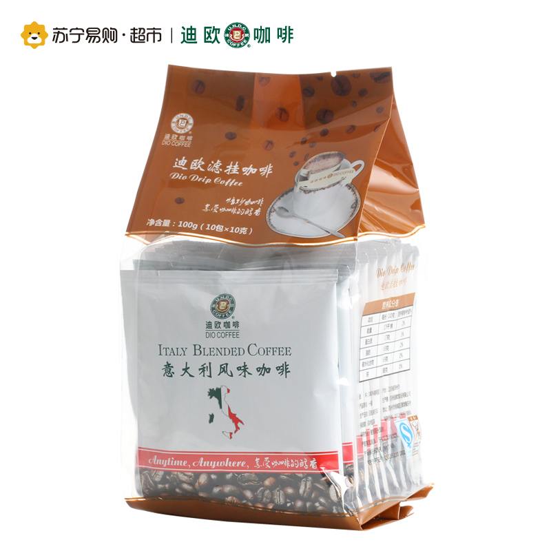 迪欧滤挂咖啡意大利风味10g×10包∕袋