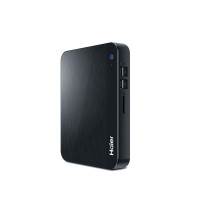 海尔(Haier)云悦mini S-J7 台式电脑精致轻便主机(J3160四核 4GB 1TB win10 高颜值 WIFI)