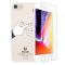 ESCASE 苹果iPhone 8Plus手机壳 苹果7plus保护壳 苹果8P保护套软壳 插画浮雕 手机壳膜套装通用