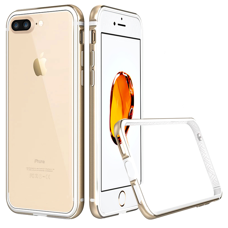 ESCASE 苹果iPhone8Plus手机壳苹果8P/7P手机壳 苹果7Plus保护壳 金属边框保护套 配挂绳高清大图
