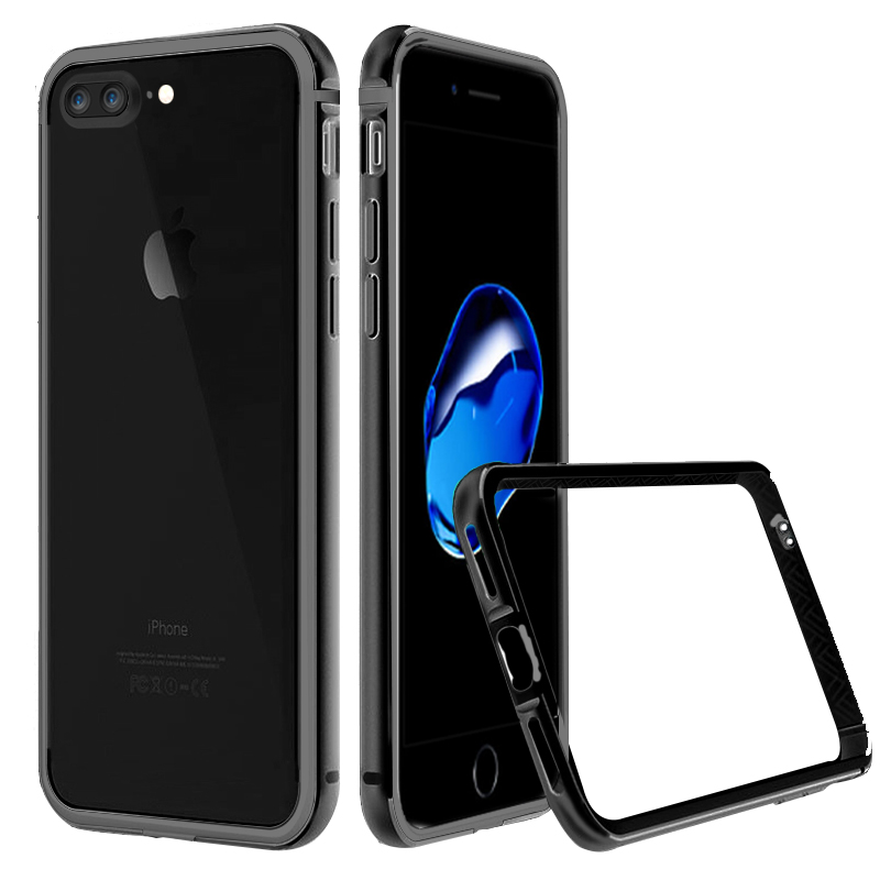 ESCASE 苹果iPhone8Plus手机壳苹果8P/7P手机壳 苹果7Plus保护壳 金属边框保护套 配挂绳高清大图