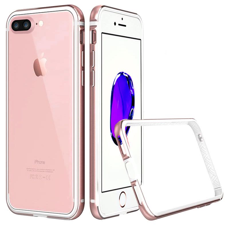 ESCASE 苹果iPhone8Plus手机壳苹果8P/7P手机壳 苹果7Plus保护壳 金属边框保护套 配挂绳图片