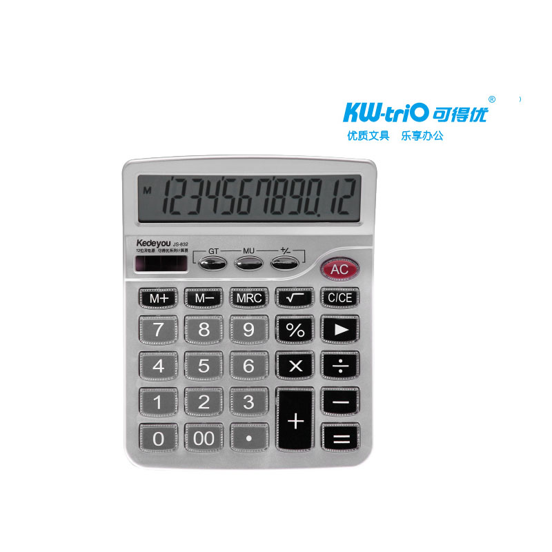 可得优计算器12位 水晶键JS-832
