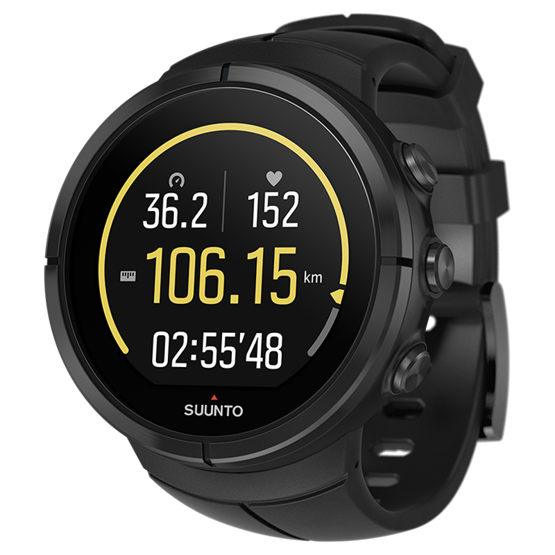 颂拓(SUUNTO)智能手表斯巴达极限运动表钛合金黑色SS022948000