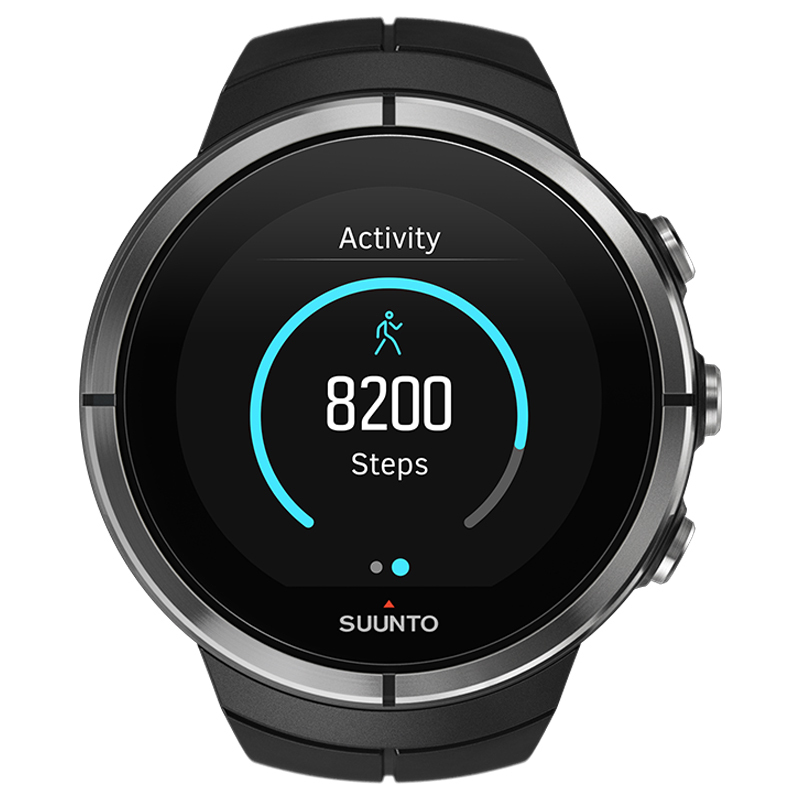 颂拓(SUUNTO)智能手表 斯巴达极限运动表精钢黑心率SS022951000