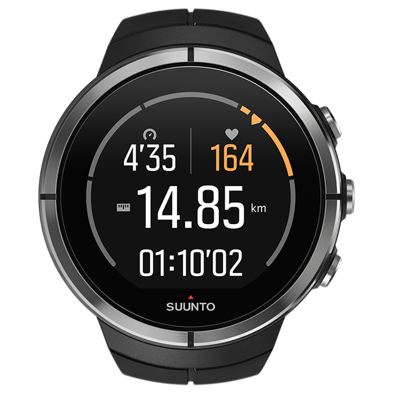 颂拓(SUUNTO)智能手表 斯巴达极限运动表精钢黑心率SS022951000