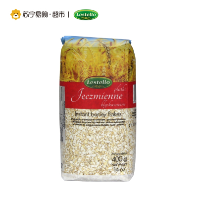 波兰进口 乐食粒快熟原味大麦片波兰原装进口谷物早餐 400g