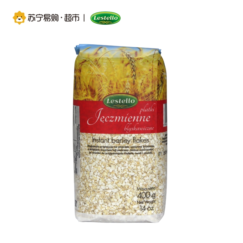 波兰进口 乐食粒快熟原味大麦片波兰原装进口谷物早餐 400g