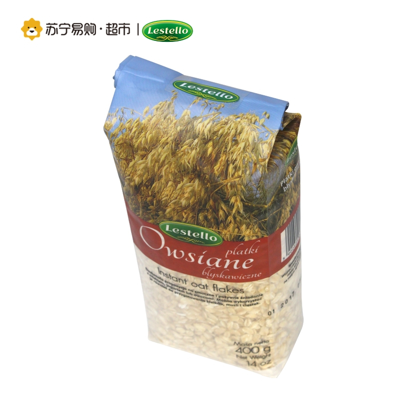 波兰进口 乐食粒快熟原味燕麦片波兰原装进口谷物早餐 400g