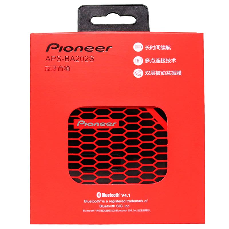 先锋(Pioneer) 锋巢 无线蓝牙便携音箱音响 BA202S (红色)图片