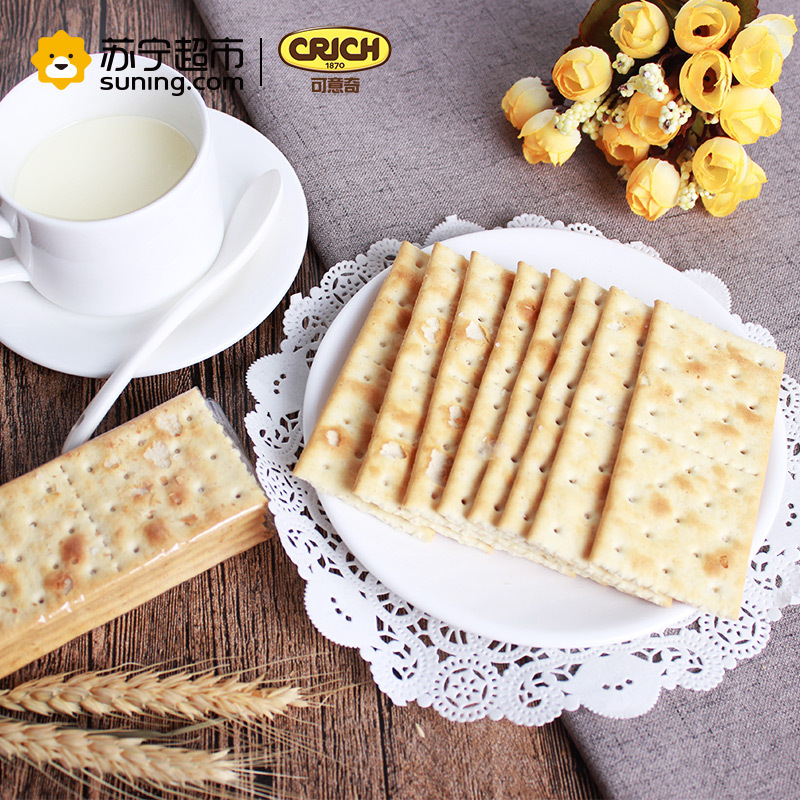 可意奇(CRICH)谷物芝麻梳打饼干250g/袋