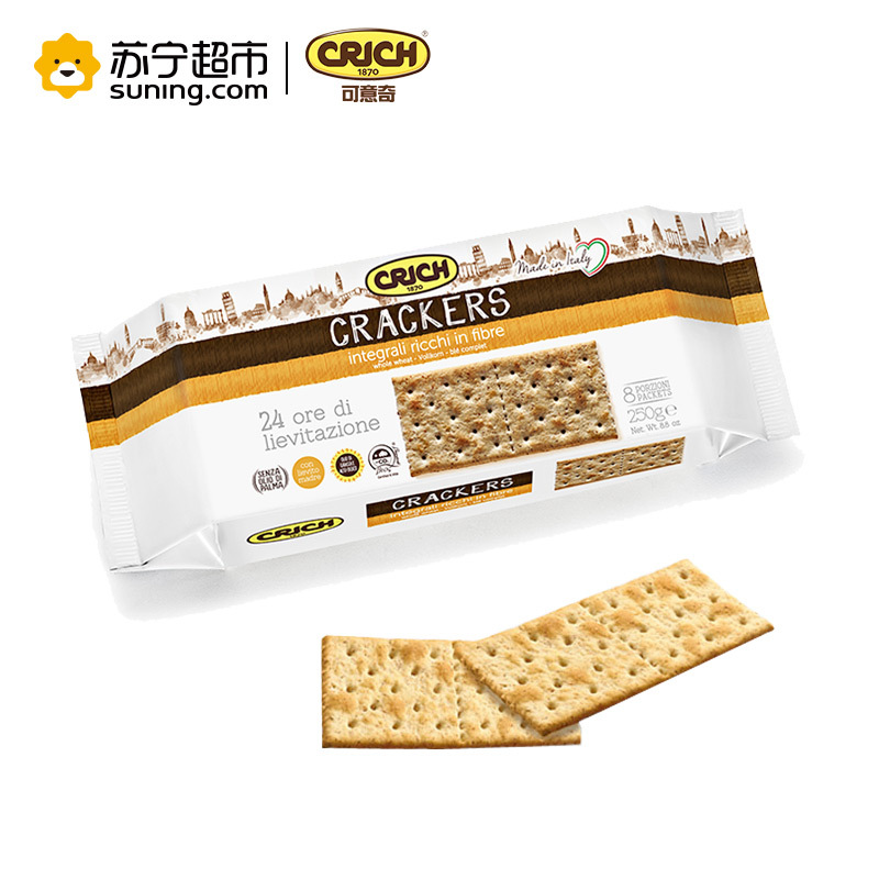 可意奇(CRICH)全麦梳打饼干250g/袋