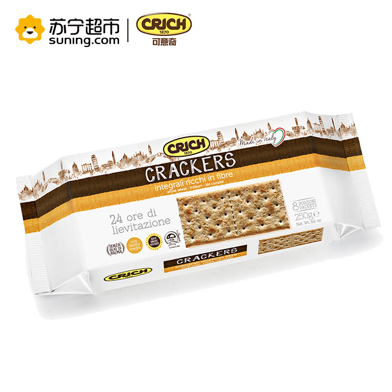 可意奇(CRICH)全麦梳打饼干250g/袋