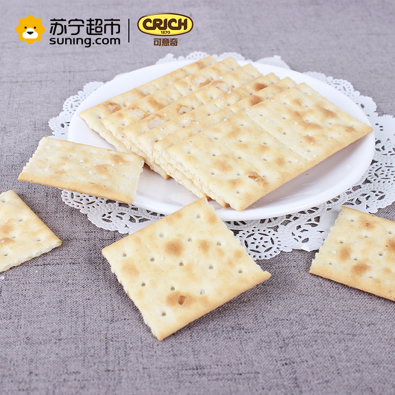 可意奇(CRICH)咸味梳打饼干250g/袋