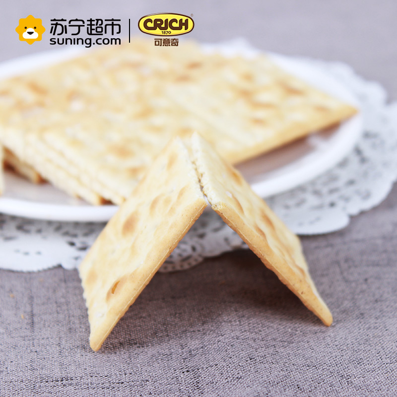 可意奇(CRICH)咸味梳打饼干250g/袋