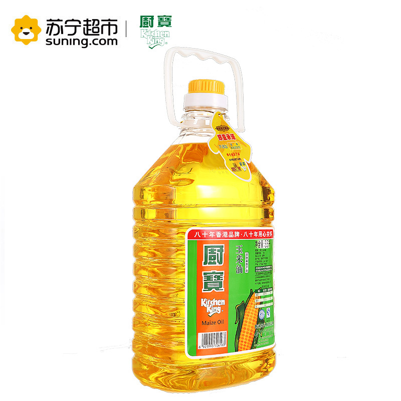 厨宝香港品质食用油非转基因玉米油3.5L/桶