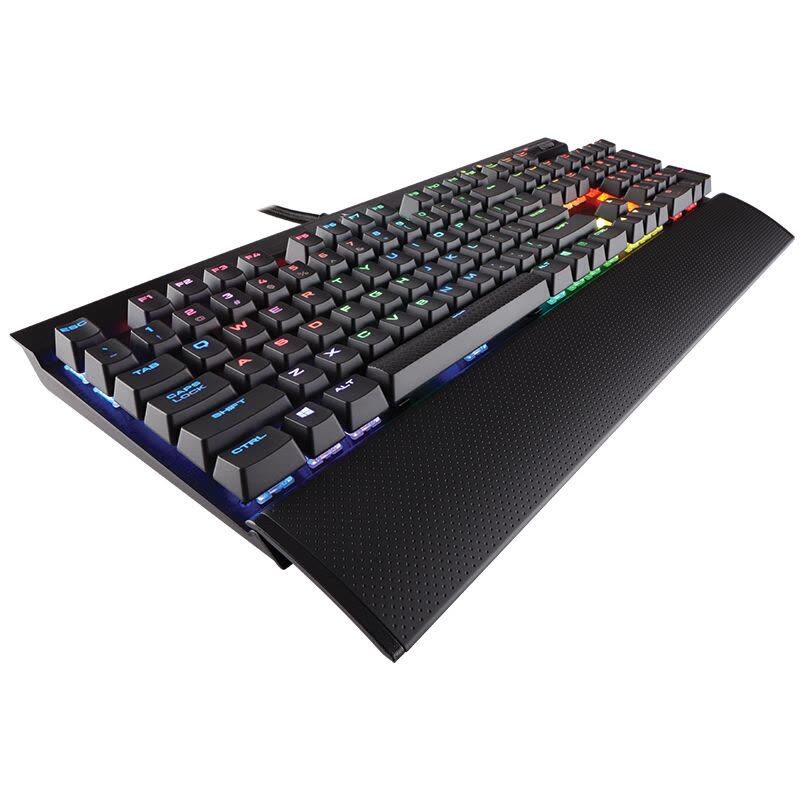 美商海盗船(USCorsair)Gaming系列 K70 LUX RGB 幻彩背光绝地求生电竞游戏机械键盘 黑色 红轴图片