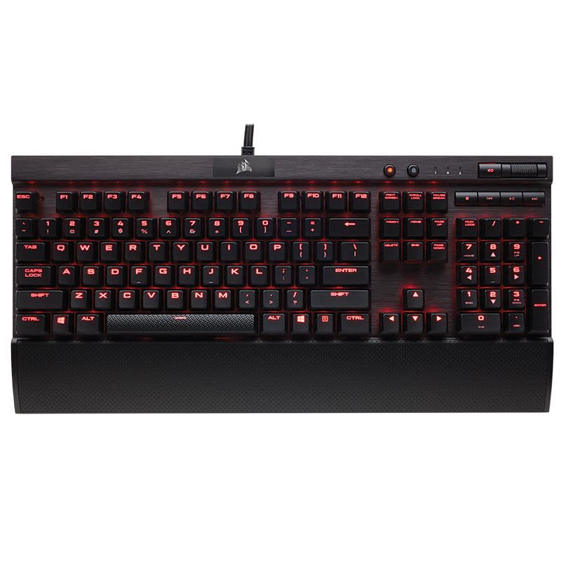 美商海盗船(USCorsair)Gaming系列K70 Rapidfire 樱桃轴专业绝地求生游戏机械键盘 黑色 银轴图片