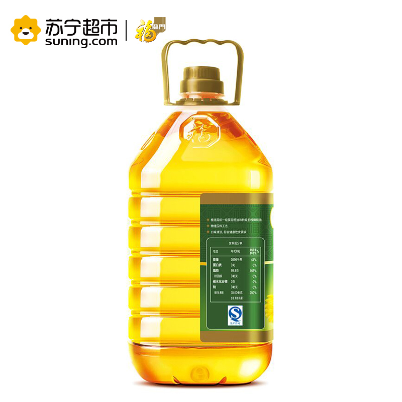 福临门 橄榄葵花食用调和油 4L