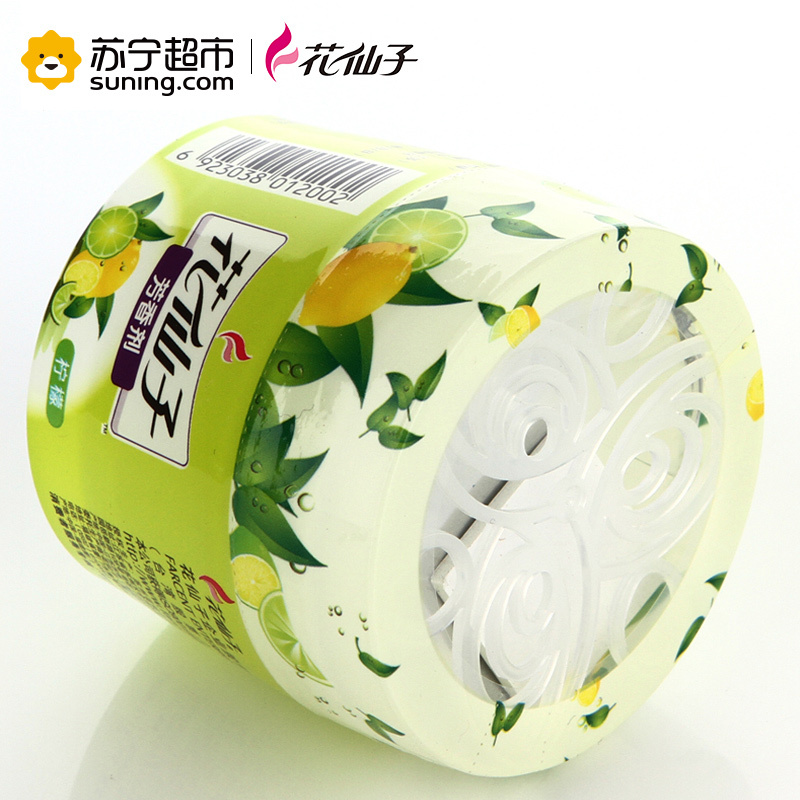 花仙子(Farcent)芳香剂 柠檬特惠装 6入装 香薰用品 卫生间固体芳香剂 厕所空气净化除味剂