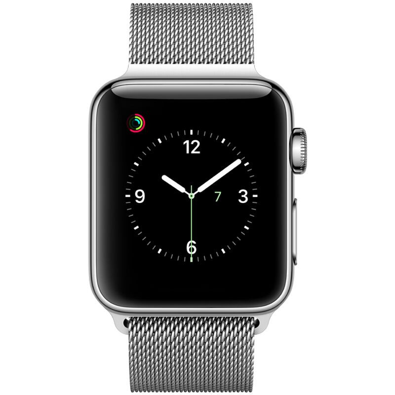 Apple Watch Series 2 智能手表(38毫米不锈钢表壳搭配银色米兰尼斯表带)