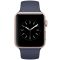 Apple苹果 Series1智能手表 42毫米 玫瑰金色铝金属表壳 午夜蓝色运动型表带 MNNM2CH/A