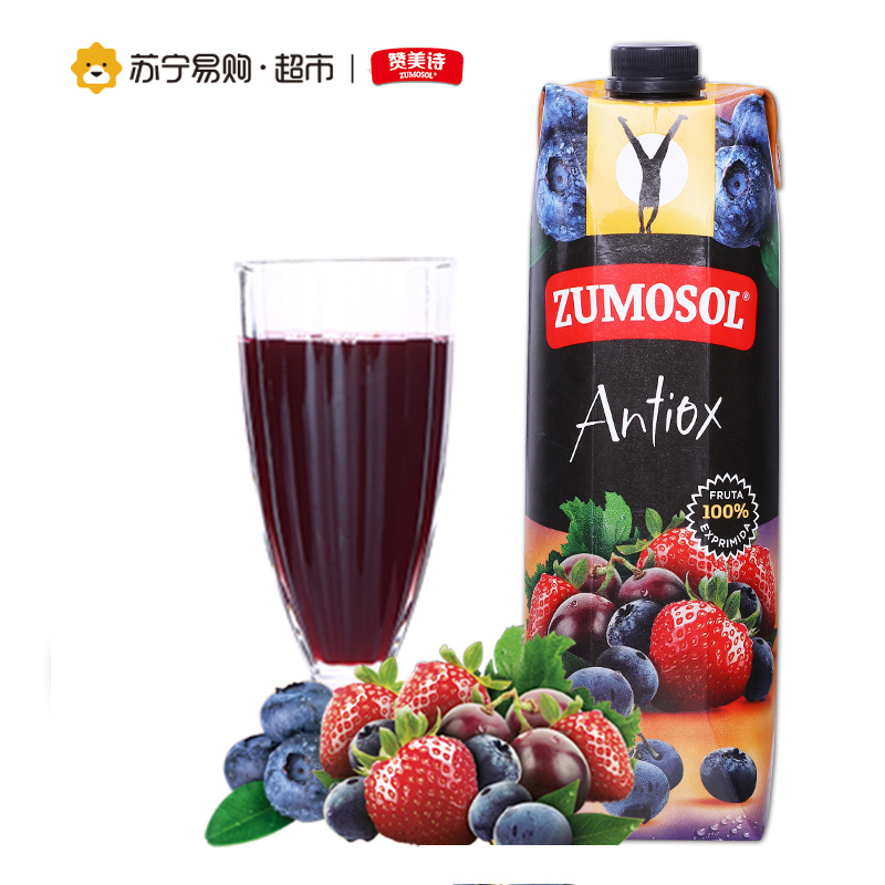 西班牙进口 赞美诗非浓缩还原NFC100%混合纯果汁 1L