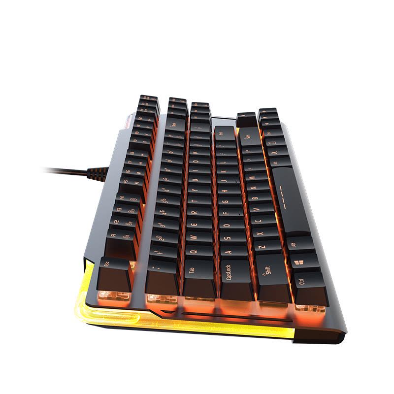 达尔优(dare-u)EK815 87键水流背光机械键盘游戏有线台式机笔记本办公游戏守望先锋LOL/CF USB黑色茶轴图片
