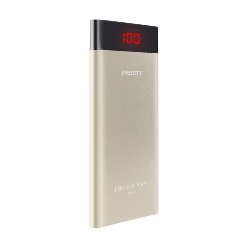 品胜移动电源 LED薄彩10000mAh(香槟金)