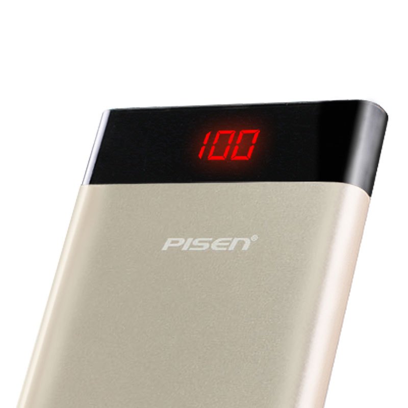 品胜移动电源 LED薄彩10000mAh(香槟金)