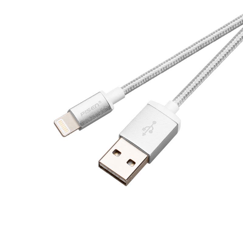 品胜 Apple Lightning双面USB数据充电线(1000mm)(银灰色)图片