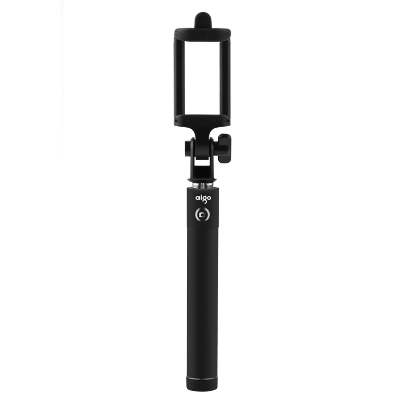 爱国者 (aigo)ZP01 迷你蓝牙遥控自拍神器 折叠通用 黑色