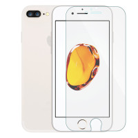 ESCASE 苹果iPhone8Plus手机壳保护壳苹果7Plus手机套TPU软壳防摔 赠送钢化膜 玻璃膜套装