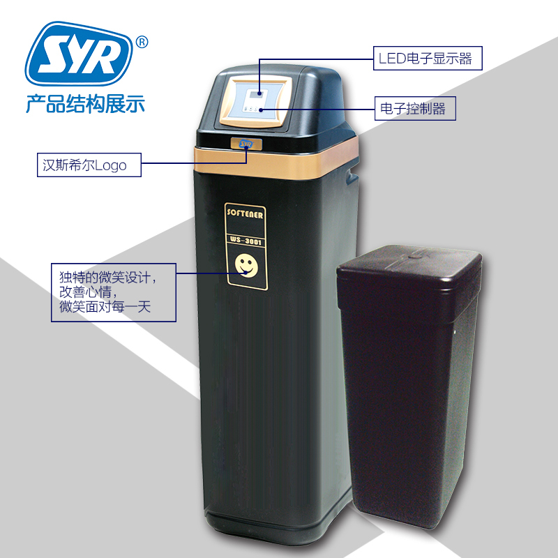 汉斯希尔(SYR) 家用净水器厨下式中央软水机3.2吨/时水质软化 WS-3001-45 中央软水机 全屋软水机其他
