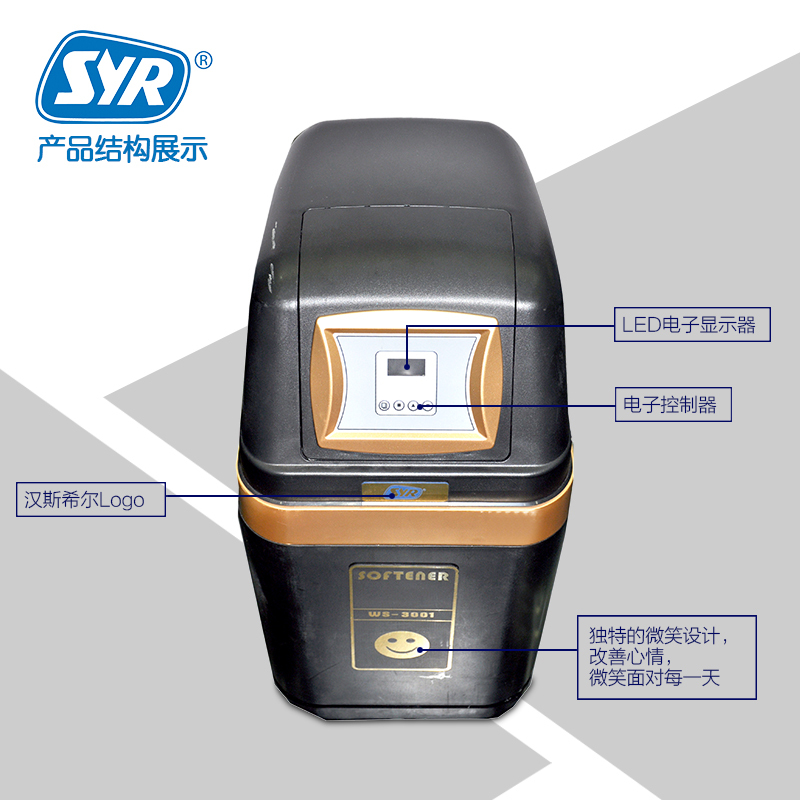 汉斯希尔(SYR) 家用净水器厨下式中央软水机1吨/时水质软化 WS-3001-07 高端家用全屋自来水过滤软水机其他