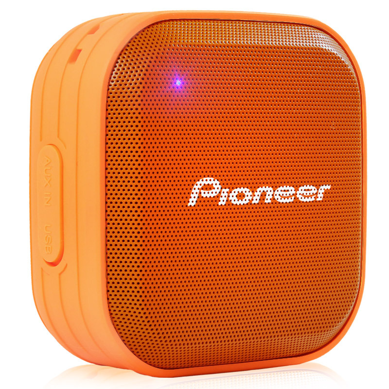 先锋（Pioneer）立体声防水便携蓝牙音箱 BA501 （橙色）