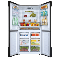 容声冰箱(Ronshen)BCD-551WKK1FPGA 十字多门 风冷无霜 智能变频 时尚玻璃面板 银河金