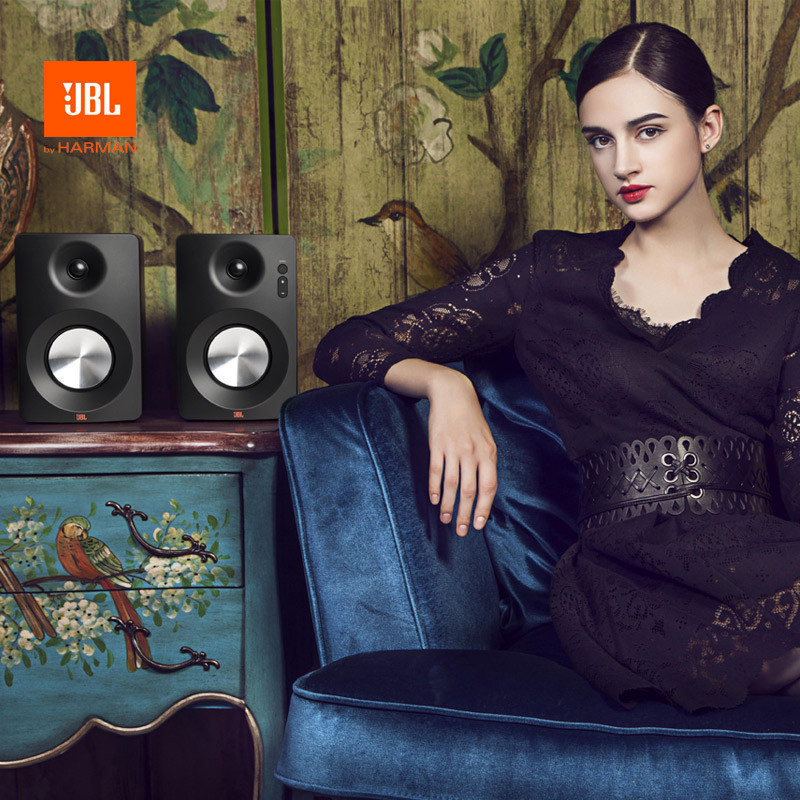 JBL CM102多媒体书架音响电脑2.0蓝牙音箱 台式迷你HIFI低音