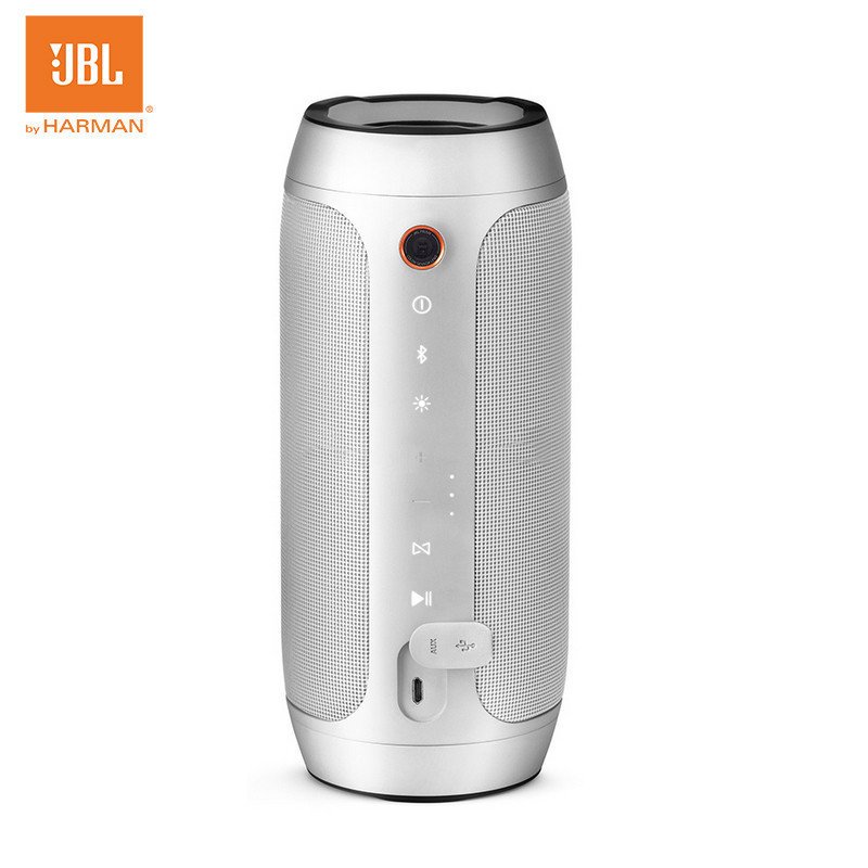 JBL Pulse2音乐脉动 脉动二代 蓝牙炫彩音箱无线便携小音响低音HIFI 银色高清大图