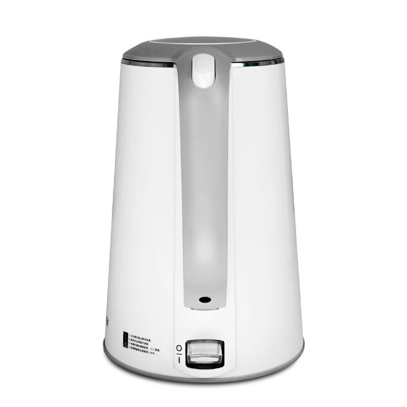 海尔(Haier)HKT-2618C电热水壶 双层防烫保温优质温控器 1.6升容量 304不锈钢 电烧开水壶