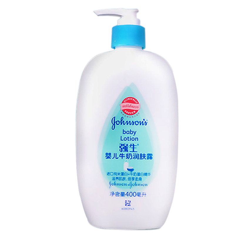 强生(Johnson)婴儿牛奶润肤露 400ml(牛奶滋养 保湿柔肤 亲和防护)