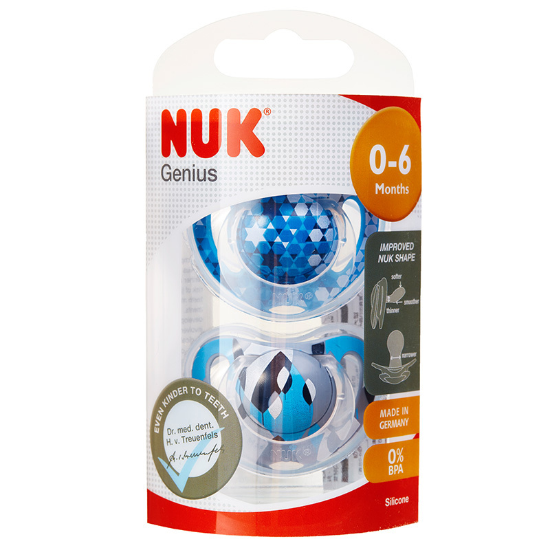 NUK智选型安抚奶嘴 一般型 (2个装)颜色随机发货