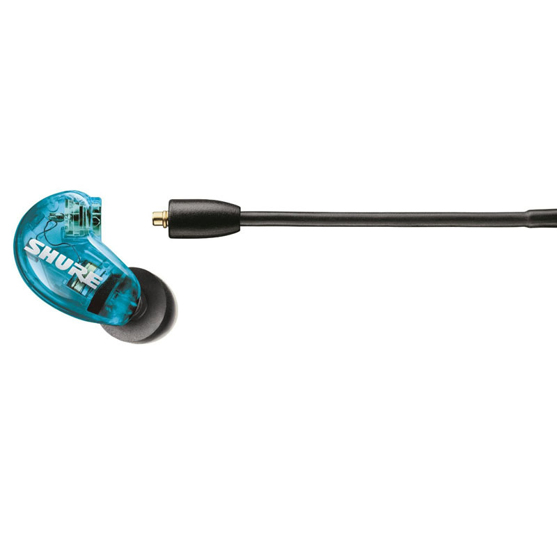 舒尔(Shure) SE215 蓝色 音乐入耳式 隔音hifi耳塞 被动降噪耳机