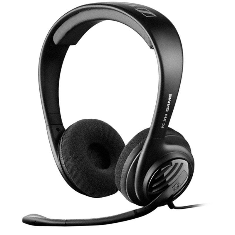 森海塞尔(Sennheiser) PC310 头戴式电脑通讯/游戏耳机 耳麦 双插口 黑色