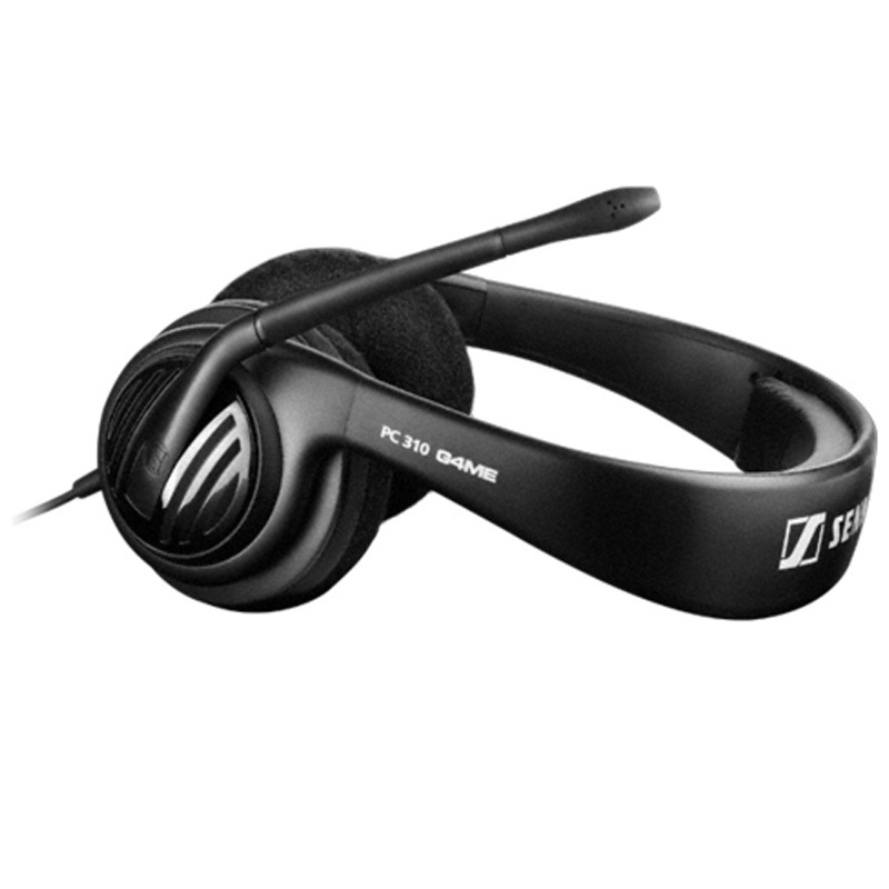 森海塞尔(Sennheiser) PC310 头戴式电脑通讯/游戏耳机 耳麦 双插口 黑色