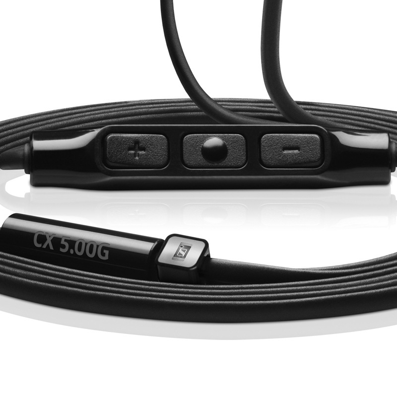森海塞尔(Sennheiser) CX5.00i 入耳式手机通话耳机 Black 黑色 苹果版