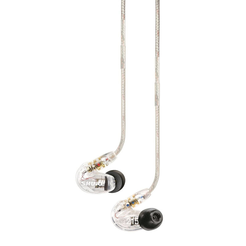舒尔(Shure) SE215-CL 透明 音乐入耳式 隔音hifi耳塞 被动降噪耳机